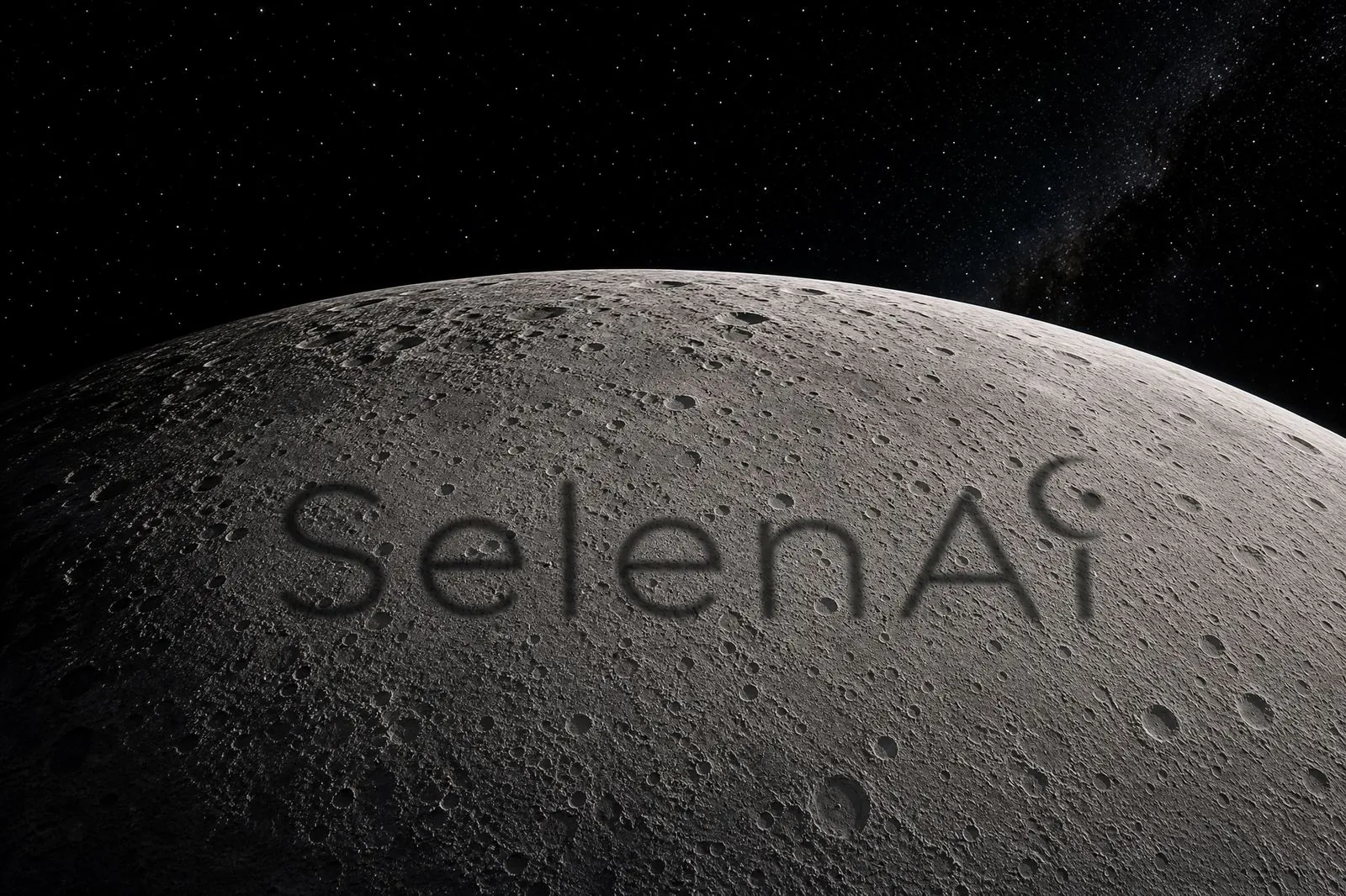 SelenAi carved into the surface of the moon